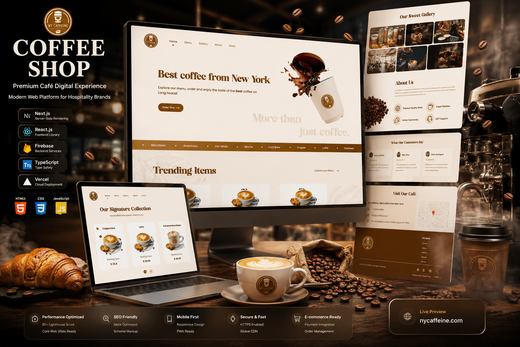 Coffee Shop Web App project screenshot