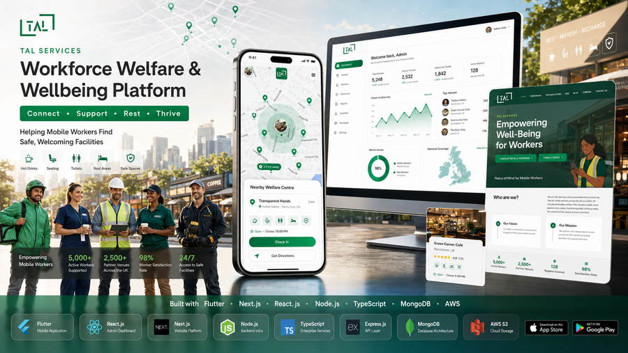 TAL Workforce — Welfare platform for mobile workers · 5,000+ supported